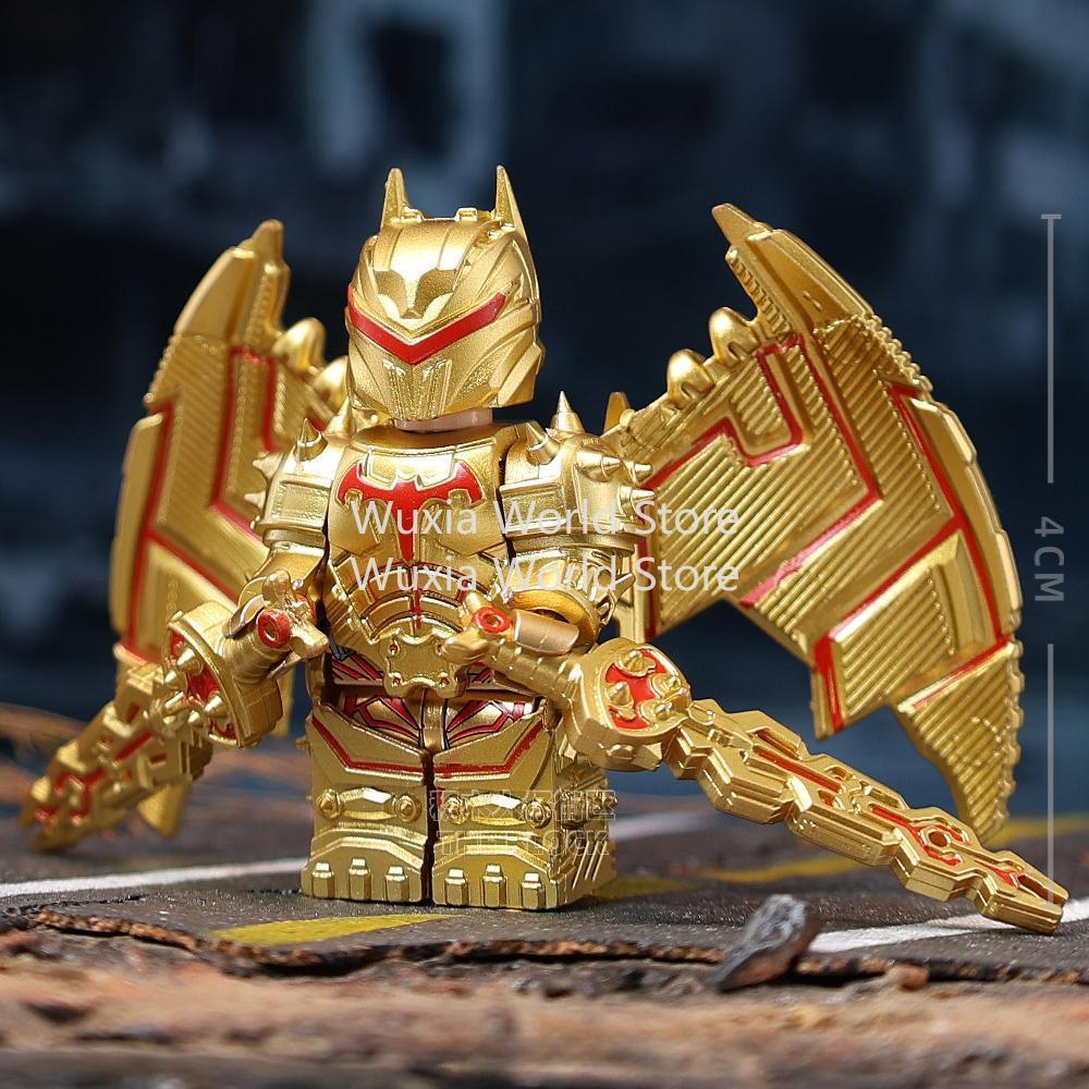 4cm Anime Themed Dark Knight Batman Heavy Armor PVC Minifigure, Collectors' Assembly Toy, Gift Ornament, Polyvinyl Chloride (Pvc)