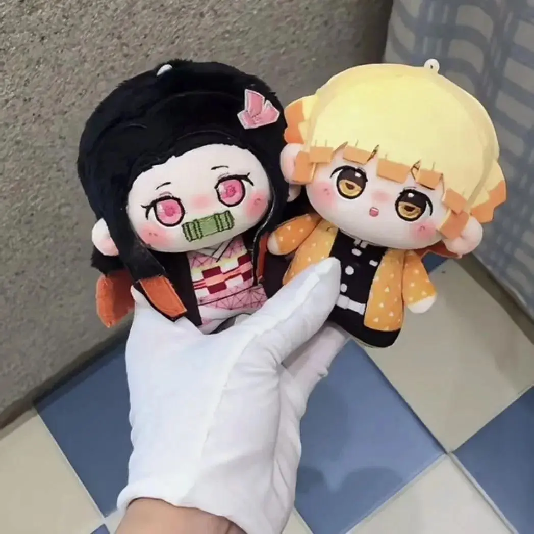 Kawaii Demon Slayer Corps Plush Doll Nezuko Kamado Anime Cartoon 10CM  Plushies Stuffed Animals Doll Keychain Bag Pendant Gifs