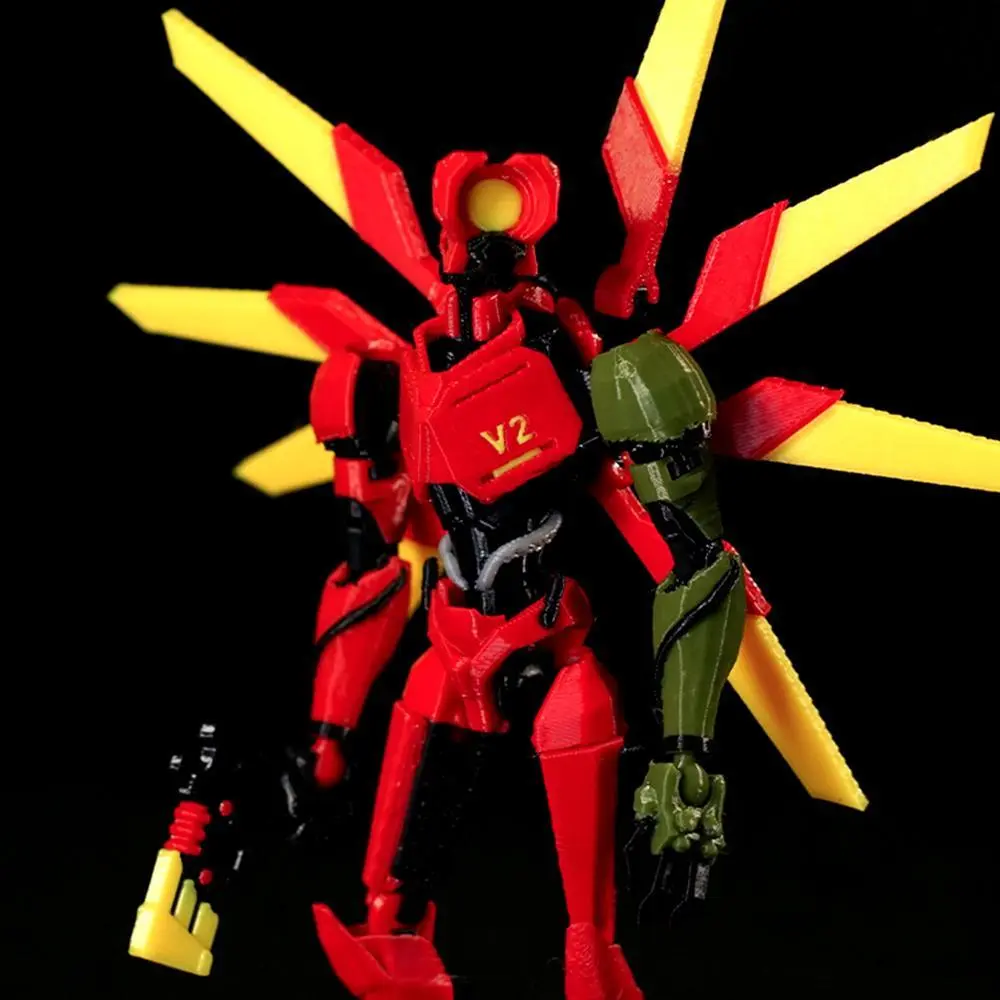 2026 new 3D Printed Figures Dummy 13 Ultrakill V2 V1 Series Toys Action Multi-Jointed Movable Mannequin Shapeshift Robot Children Gifts