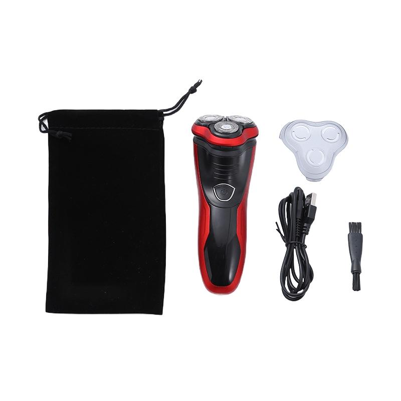 New men's wireless rotary electric shaver with pop-up trimmer, waterproof, suitable for both dry and wet use, lithium-ion battery, suitable for holiday gift giving, Cordless Waterproof Shaver, Waterproof Shaver Grooming