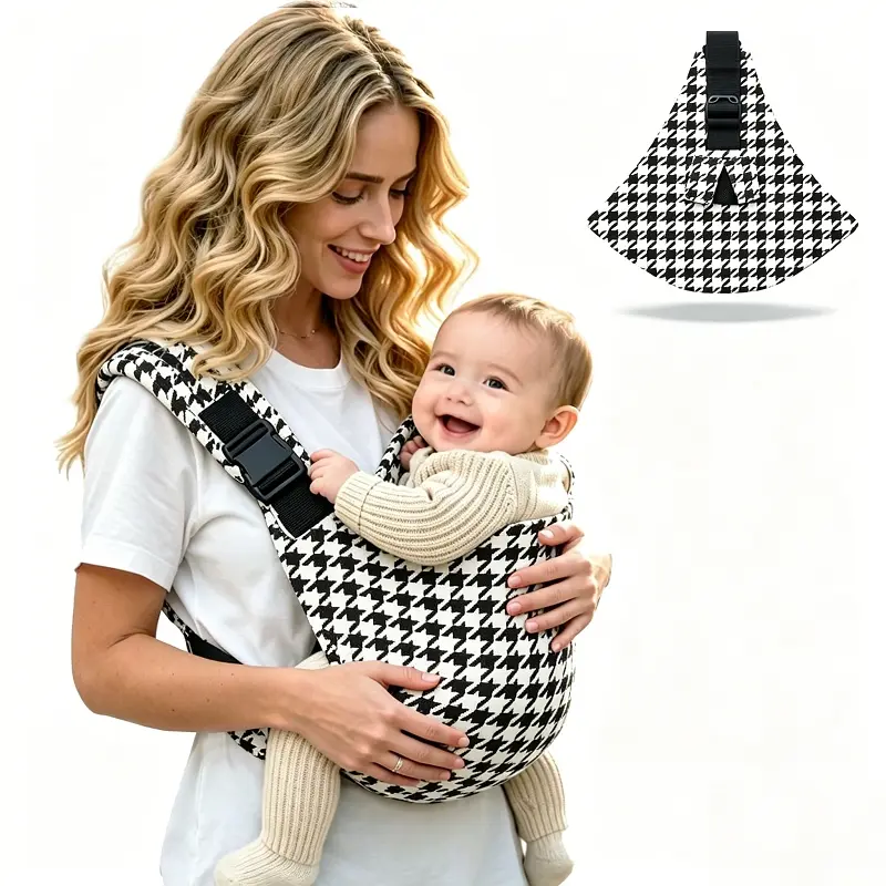 Baby Carrier Slung, Portable Lightweight Anti-Slip Bottom Seat, Leopard Print Design, Unisex Infant & Toddler Wear, Travel, 10-30 Lbs Capacity