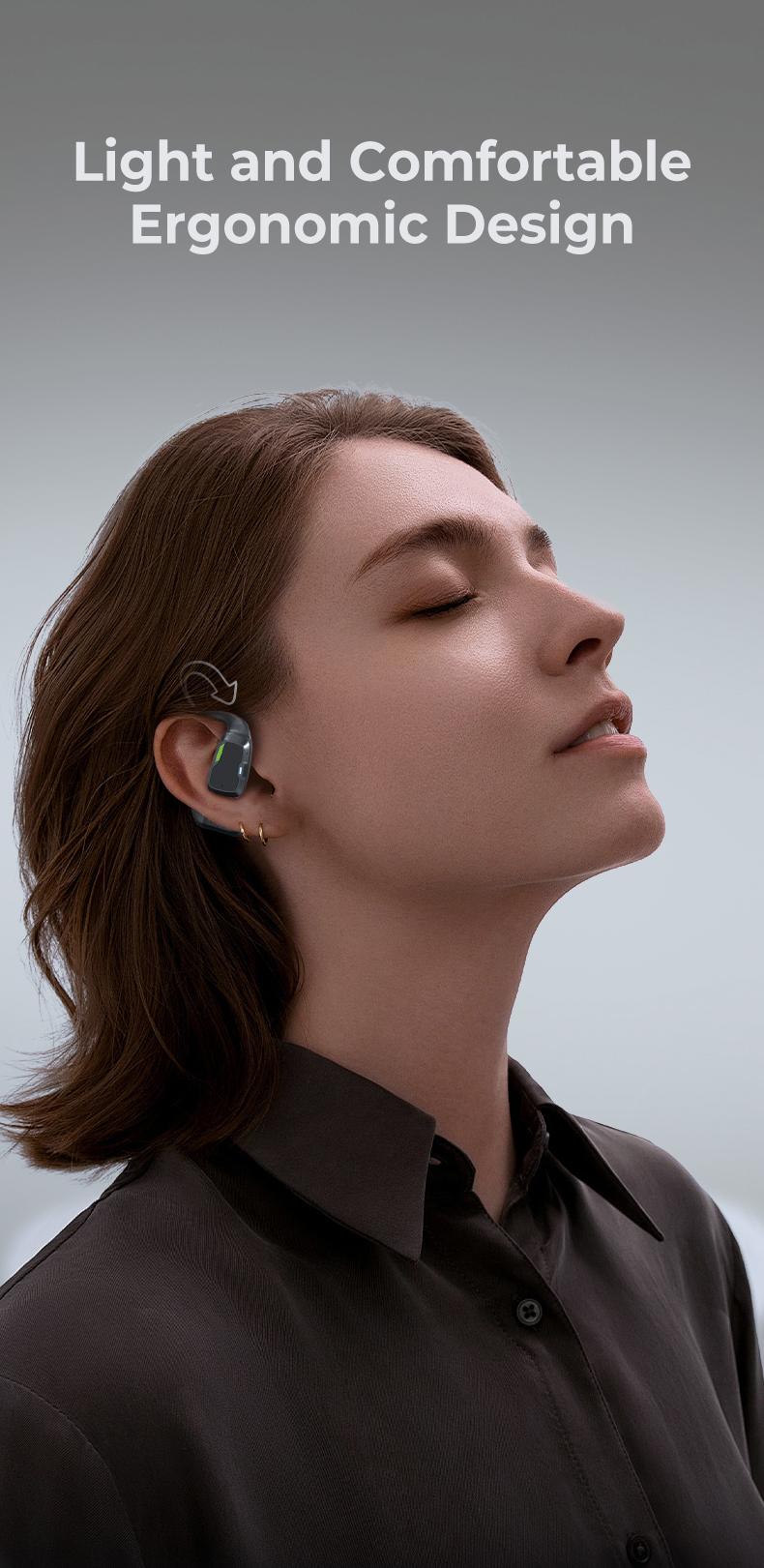 ERAZER XP6 Bluetooth Earphones Translation Earbuds With APP, OWS Wireless Earbuds Stereo Translate Headphones, Built-in Mic High-quality sound Earbuds ,30H Long Playtime, Immersive Premium Sound Long Distance Earphones With Charging Box,for Gym Running