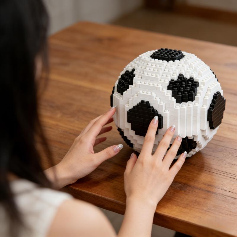 World Cup trophy gift box set for football fans, mini building blocks for children, Children's Day, Christmas and birthday gifts