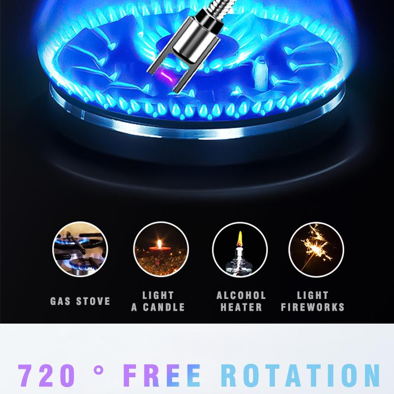 Ignite the Candle Electric Tool,  Mothers Day Gifts for Mom from Daughter Son, Birthday Gifts for Mom Women Men Wife Sister Self Igniter Torch Portable Rechargeable  Pink Orange Gradient Kitchen Utensils Aluminum Cooking Utility bushcraft  tools