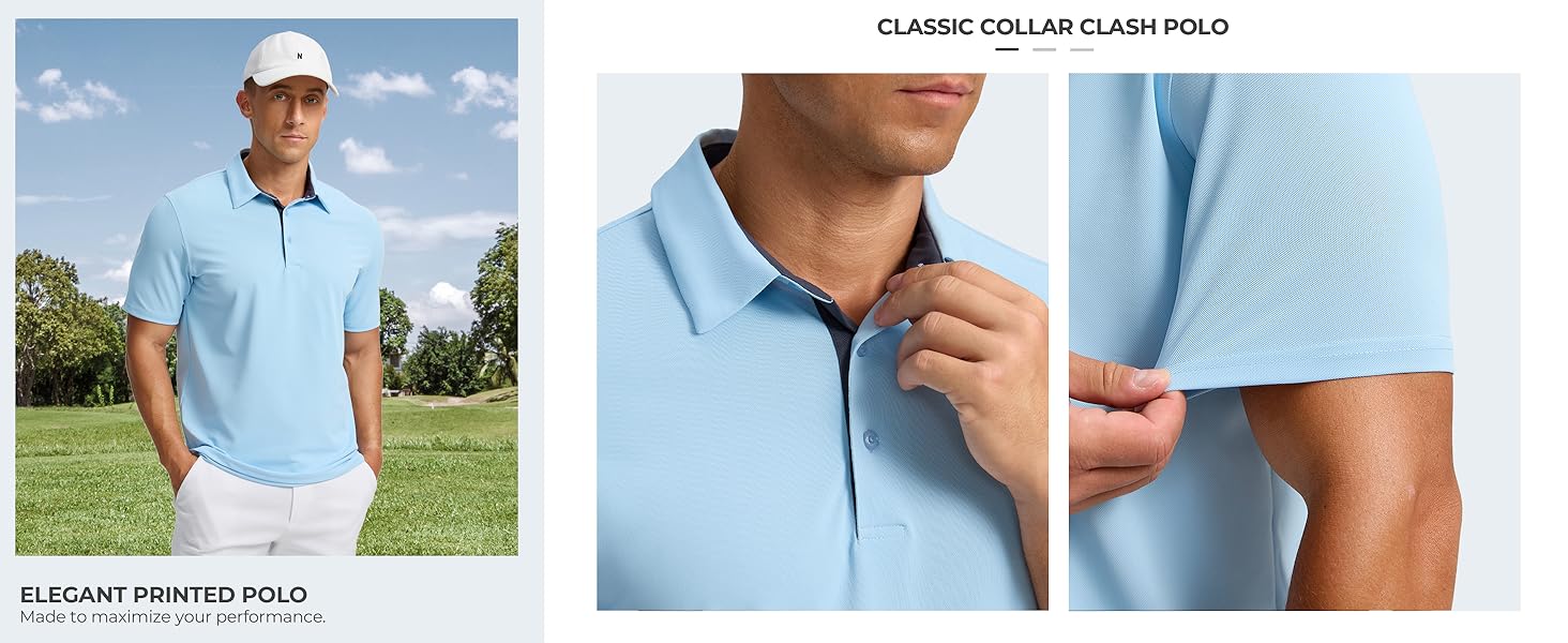 G Gradual Men's Golf Shirts Dry Fit Moisture Wicking Performance Lightweight Activewear Shortsleeve Collared Polo Shirts for Casual Athletic Business Tops Golf Apparel G Gradual Men's Golf Shirts Dry Fit Moisture Wicking Performance Lightweight Activewear Shortsleeve Collared Polo Shirts for Casual Athletic Business Tops Golf Apparel
