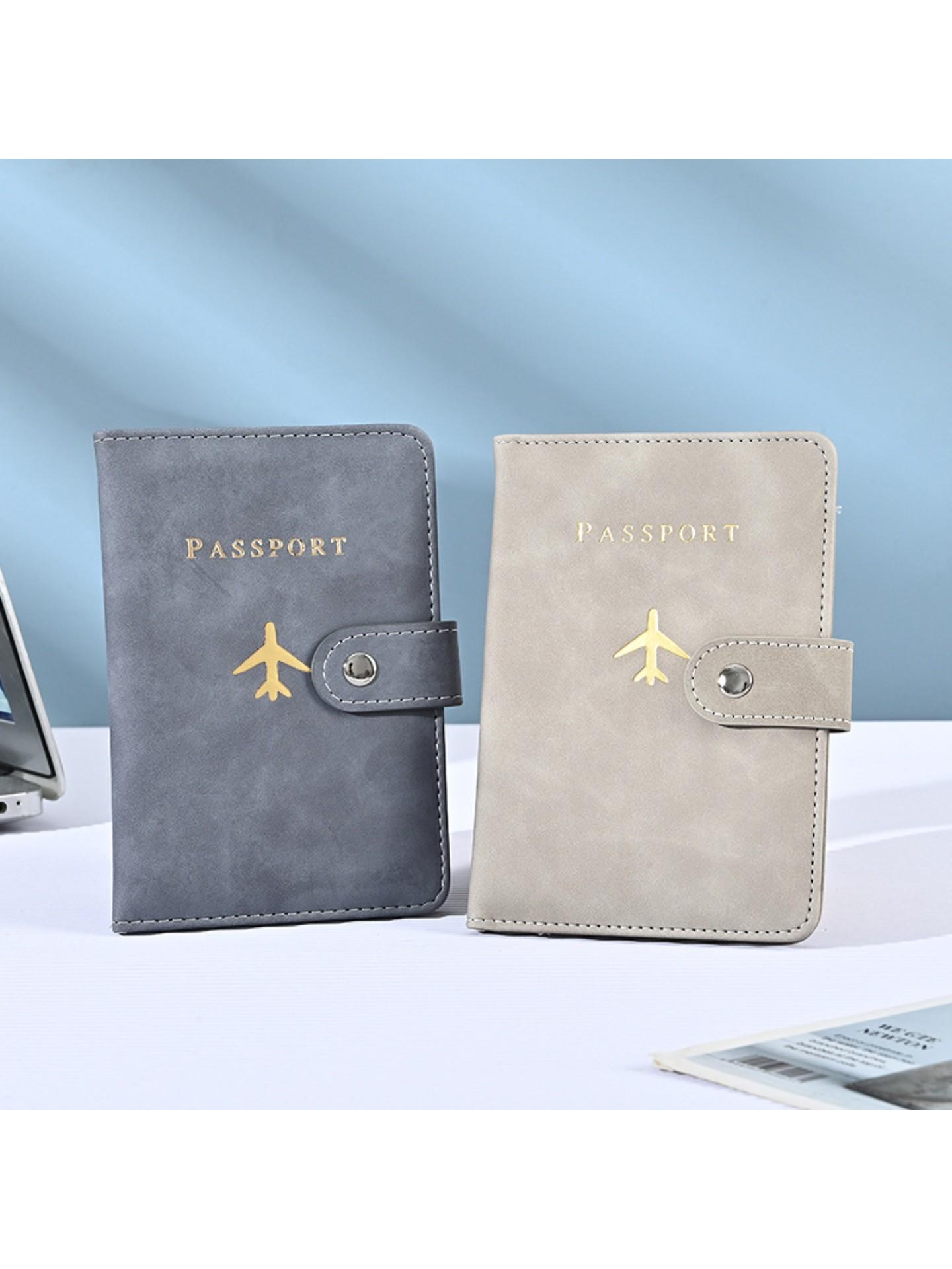 2026 New Passport Holder Portable Document Organizer PU Material Travel Passport Bag Multi-Function Passport Protector Card Folder Passport Wallet Passport Cover Travel Accessories