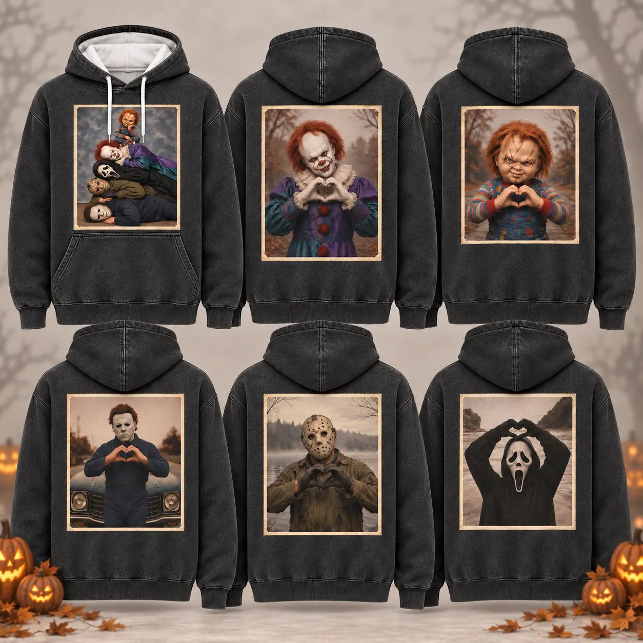 Vintage Slasher Horror Movie Hoodie, Funny Awkward Photo Halloween Sweatshirt, Gift for Horror Lover Spooky Season Pullover Hoodie, 90s Nostalgia Retro Unisex Casual Sports Pullover