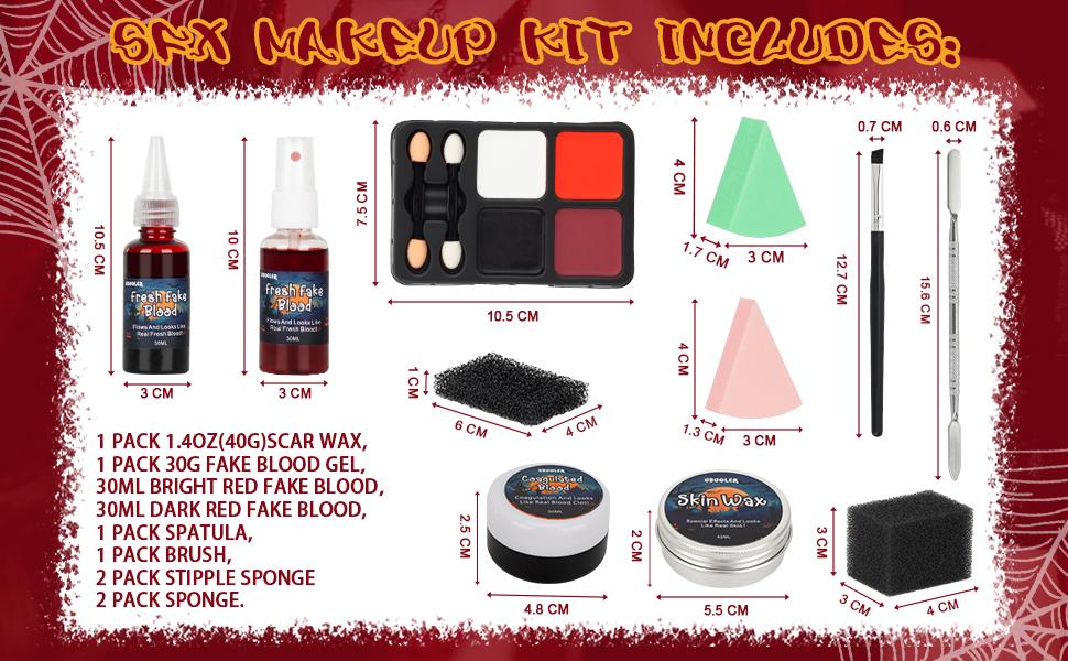 Special Effects SFX Makeup Kit-Bruise Makeup Face Body Painting Palette ...