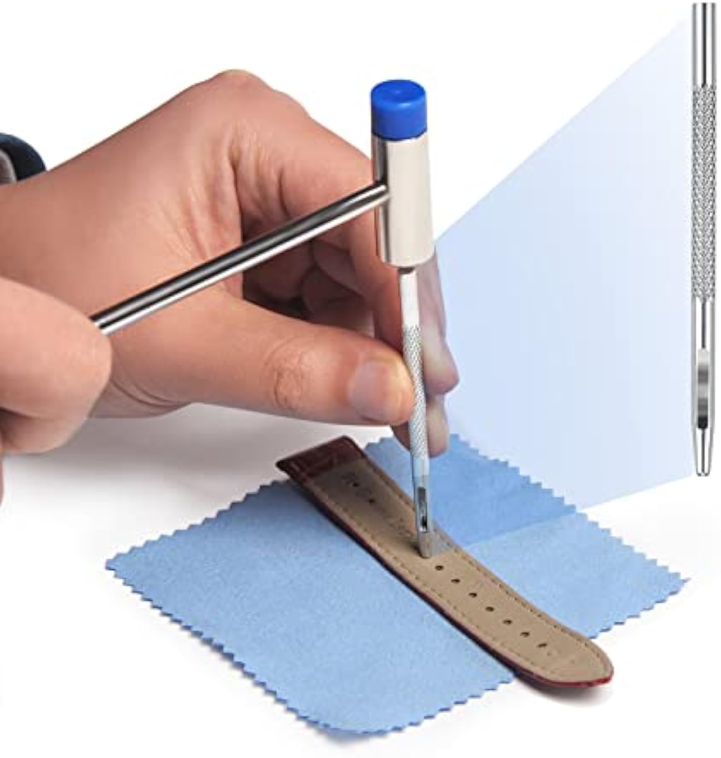 JOREST Watch Link Removal Tool Kit, Watch Band Tool for Watch Repair, Bracelet Adjustment, Replacement and Resizing, Watch Strap Link Remover, with 10 Spring Bars, 10 Pins, User Manual