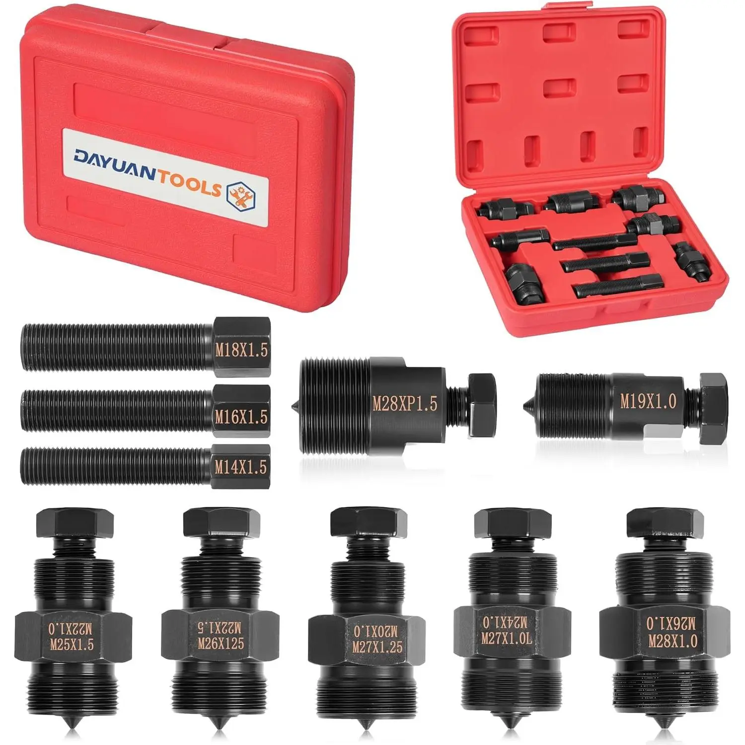 Motorcycle Flywheel Puller Kit with 10Pcs Pullers in Different Sizes