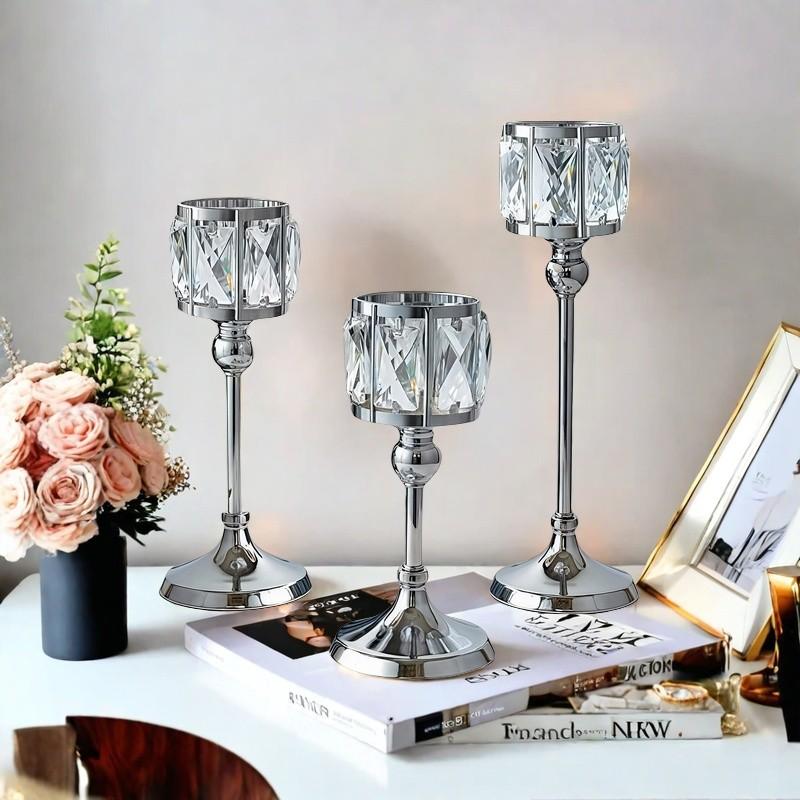 Elegant Crystal Lamps Set of 3, Angel Design for Wedding and Home Decor, Perfect for Special Occasions, Stylish Lighting Accessories, Cozy Lighting, Atmosphere Lighting, Decorative Lighting