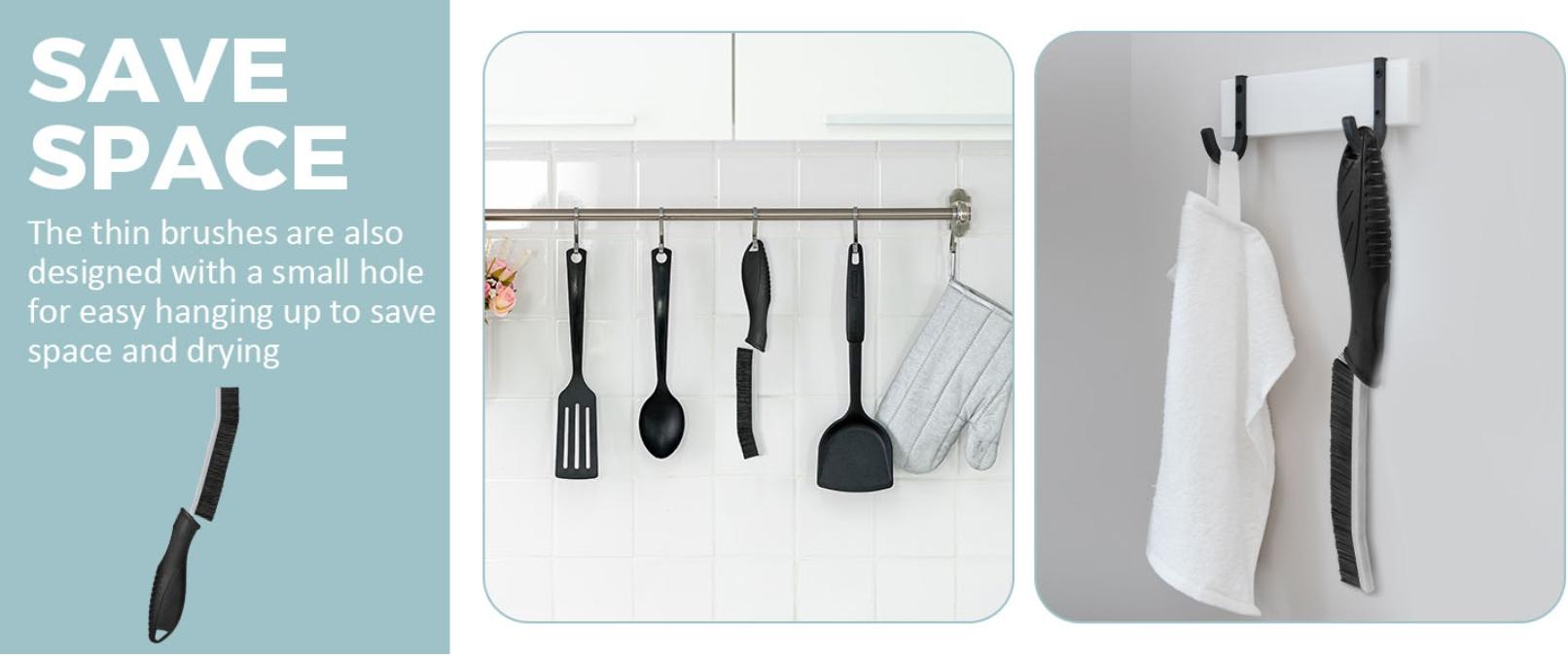 Mother's Day Gift-5 Pcs Crevice Cleaning Brush Hard Bristle Brush Multifunctional for Bathroom Kitchen Crevice Cleaning Tool Mother's Slay