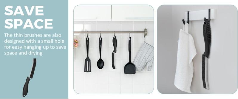 Mother's Day Gift-5 Pcs Crevice Cleaning Brush Hard Bristle Brush Multifunctional for Bathroom Kitchen Crevice Cleaning Tool Mother's Slay