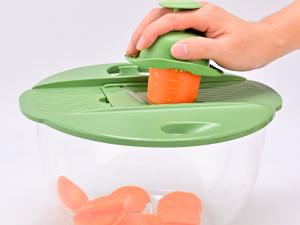 SUSTEAS 5-in-1 Salad Spinner & Veggie Chopper–Large Drying Bowl, Colander, Pasta Strainer–Multifunctional Kitchen Tool, Springtok Green Fruit Utensils Stainless Steel