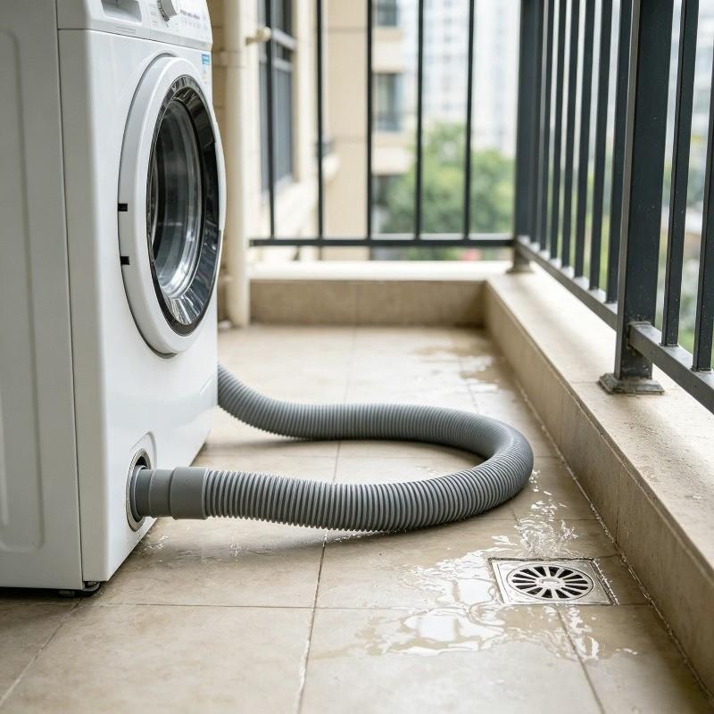 2pcs Universal Flexible Washing Machine Drain Hose, Durable Wave Extension Tube, Leak-Proof and Clog-Free, Easy Installation, Home Kitchen Drain Helper