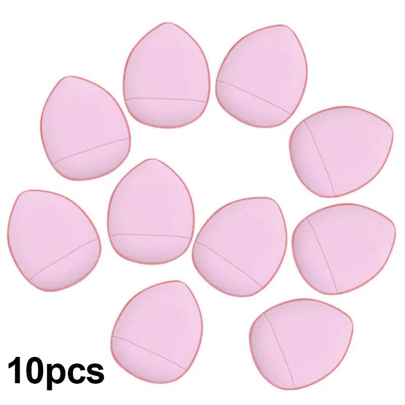 Creamy Makeup Sponge Set, 10 Pcs Mini Foundation Applicator Kit, Portable Finger Brush Storage Box, Compact Beauty Tool