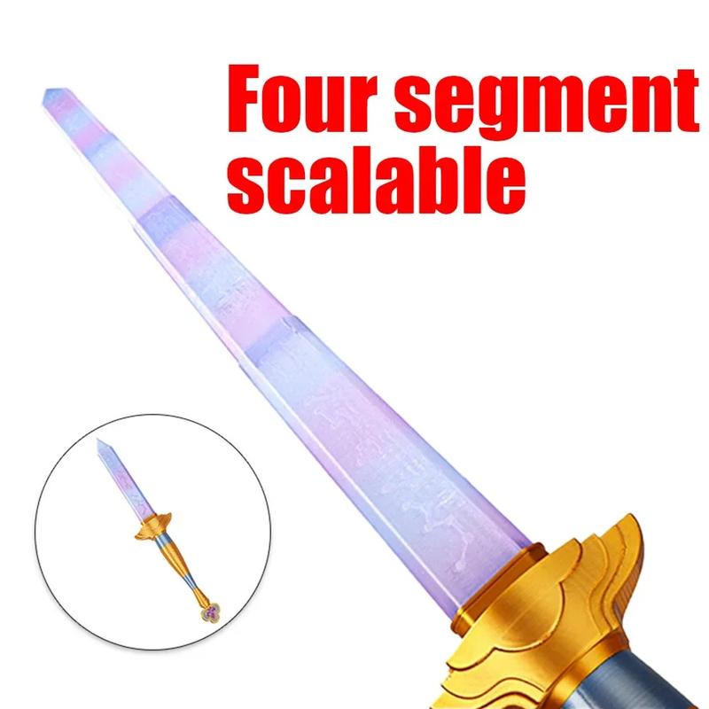 Demon Hunter Hight Quality Cosplay Anime Rumi Sword With Symbol Outfits Prop Scalable Purple Long Sword Accessories Roleplay Prop Gift