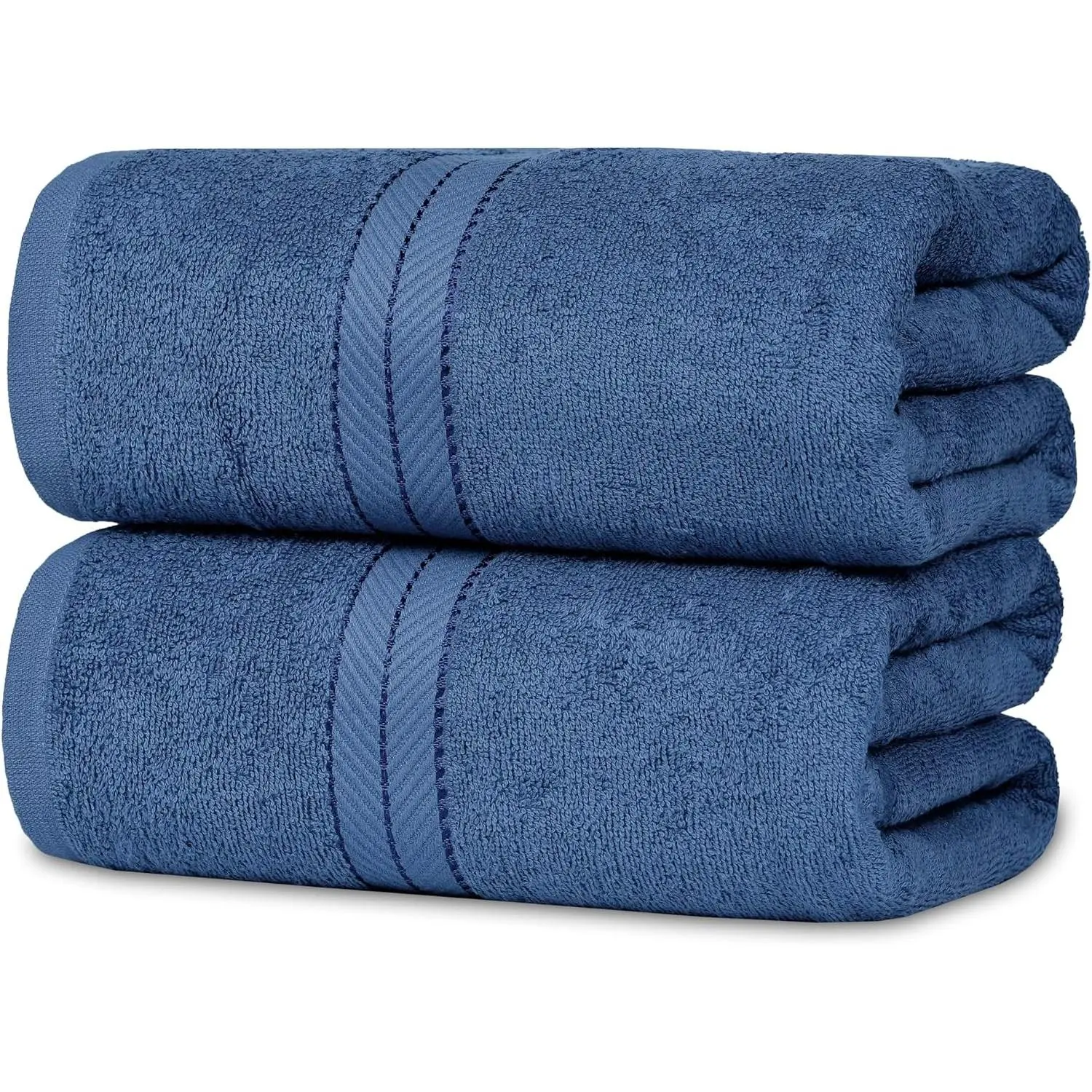 Extra Large Bath Sheets 36x72 Inch, 100% Cotton, 2 Pack Set | Oversized Cotton Bath Sheets for Adults, Soft Absorbent Quick Dry Shower Towels for Bathroom, Spa, Pool, Cobalt Blue, 2 Pack