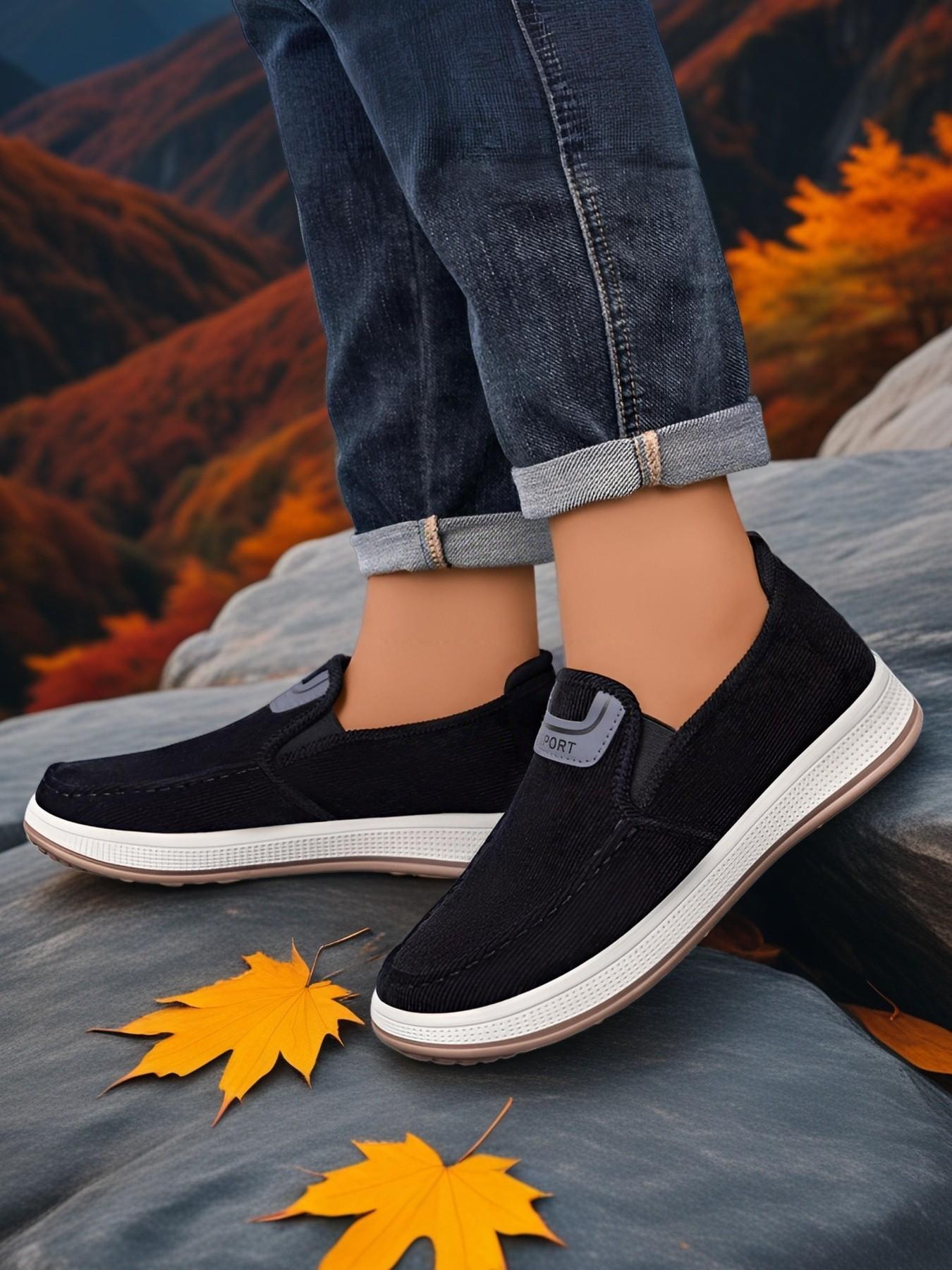 Men's Sport Shoes, Slip-On Casual Walking Shoes, Breathable Running Shoes, Lightweight Comfortable Tennis Shoes, Athletic Basketball Shoes