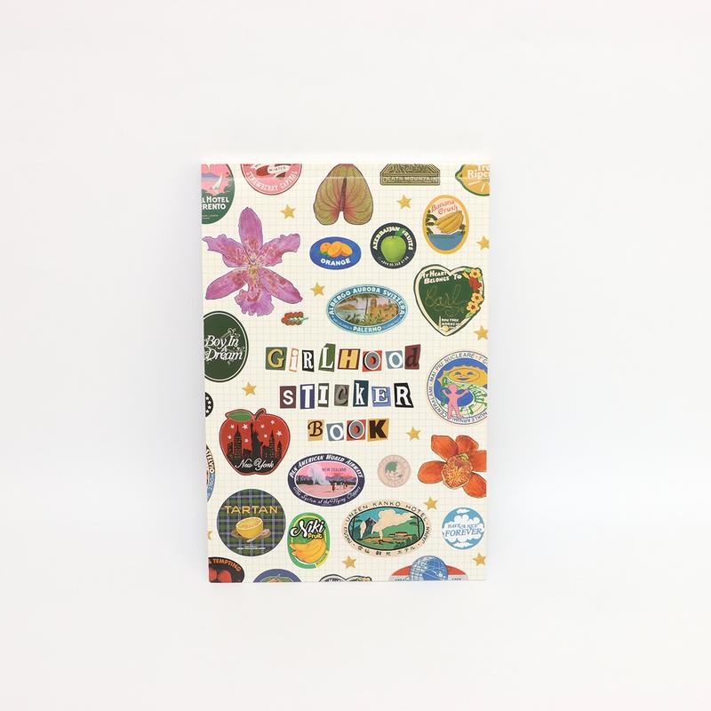 Cute Vintage-Style Girlhood Sticker Book, Sticker Notepad for Stamp Collectors, Gift for Friends and Family