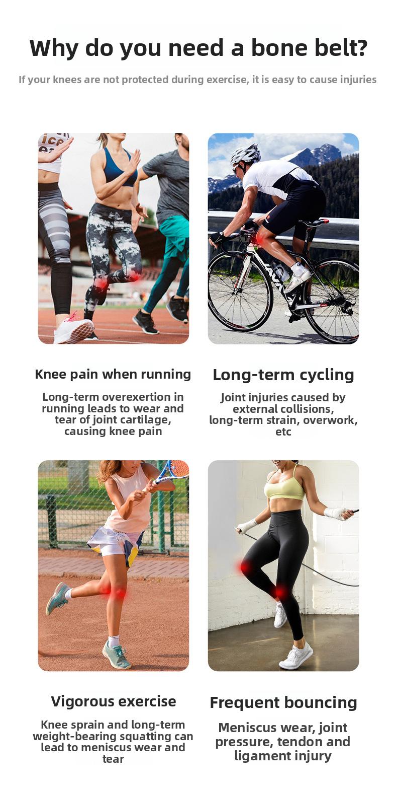 Knee Brace with Patella Gel Pad - Adjustable Compression Knee Support for Running, Gym, Meniscus Tear & Joint Pain Relief