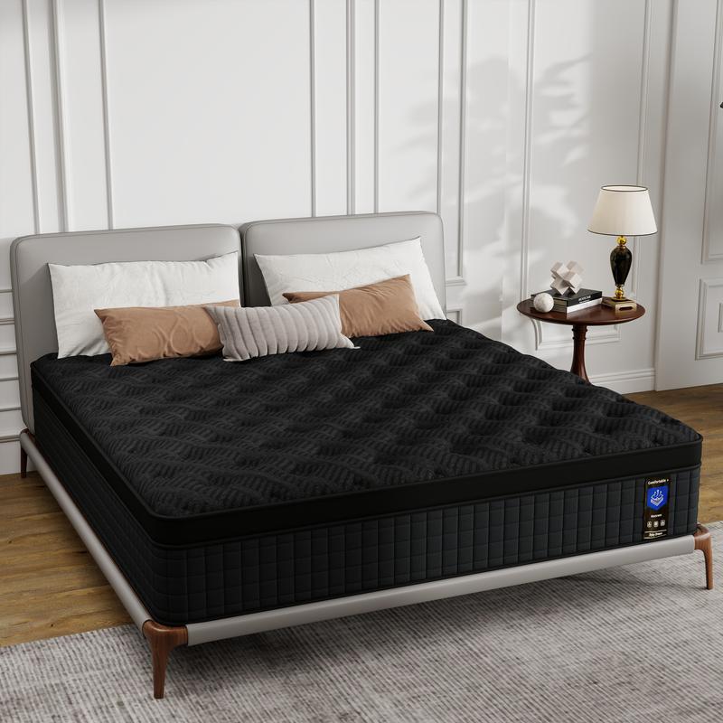Hybrid Mattress in a Box,12/14 Inch, Twin / Full / Queen / King SizesCooling Memory Foam & Pocket Springs, MediuFirm, Pressure Relief, CertiPUR-US & OEKO-TEXCertified colcho  para  cama queen size mattress jelly bed mattress colchones para cama