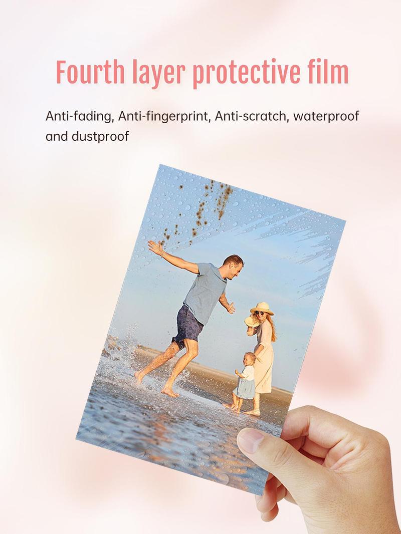 Hanin 4"x6" Photo Paper 108 Sheets & 2 Ribbons, Compatible with CP4100/CP6000 Photo Printer Printer Not Included