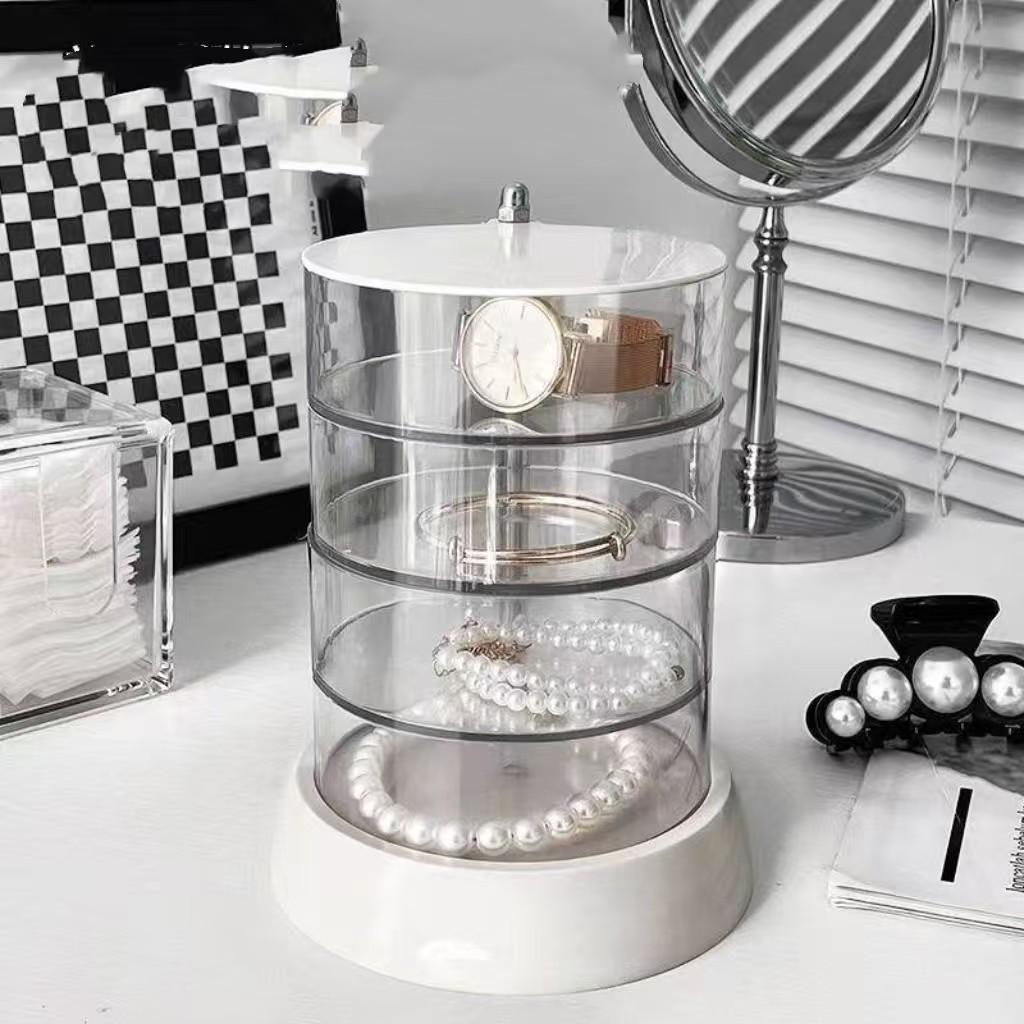 Large Capacity New Hair Accessory Storage Box, Suitable for Headbands Elastic Bands Clips, Desktop Organizer Jewelry Box