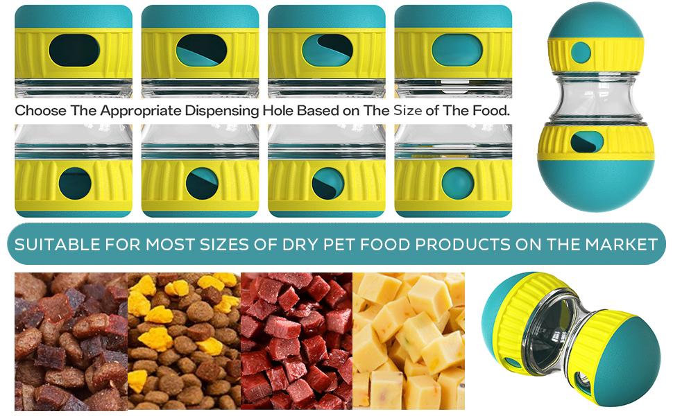 Interactive Dog Treat Ball, Dog Treat Dispenser Toy - Interactive Adjustable Treat Dispensing Dog Puzzle Toy - Mental Stimulation & Slow Feeder for Small, Medium, and Large Breeds - Durable & Fun Boredom Relief Game