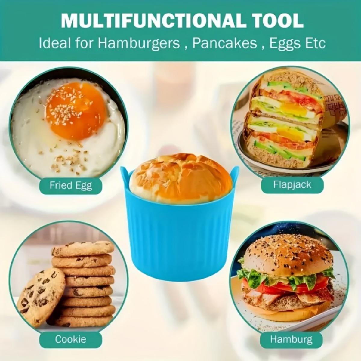 10-Piece Industrial Grade Air Fryer Baking Cups Kit, High-Strength Anti-Warp Silicone Muffin Liners, Ergonomic Round Non-Stick Cupcake Mold, Silicone Baking Molds for Commercial Kitchen Food Prep Defense, Ultimate Hardware Upgrade Pack