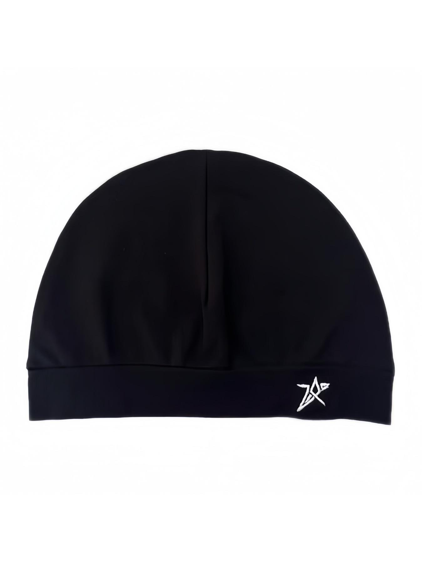 Star Embroidered Satin Lined Skull Cap, Adjustable High-Quality Elastic Flexible Design, Unisex Simple Eternal Style, Perfect Travel Companion, Adjustable Hat, Adjustable Stylish Hat