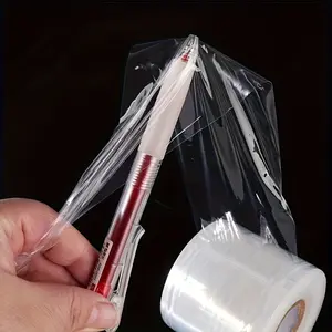 1 roll of 110yd stretchable elastic wrapping film/shrink film roll/non heating multifunctional packaging material/suitable for bottle, eyelash and eyebrow tattoos, gardening grafting, plant restoration