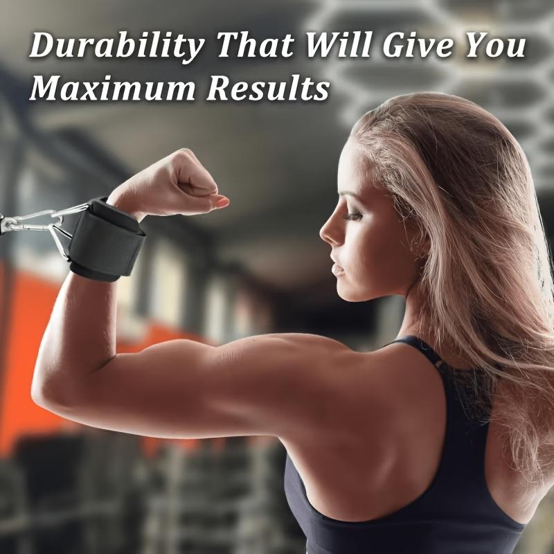 Adjustable fitness wristband with anti-slip design, heavy-duty adjustable fitness wristband - suitable for cable machines, weightlifting, pull-ups, gym and home fitness training assistance, fitness accessories, strength training equipment