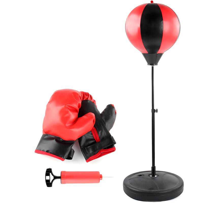 Standing Boxing Quick Ball Kit with 2 Boxing Gloves and Punching Ball, Stress Relief Office Equipment, Adult Reaction Training Ball, Boxing Sets