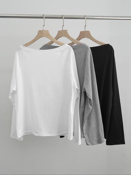 26 Valentine's Day 3pcs women's casual simple pullover, women's black, white, gray, multi-color three piece set, long sleeved top