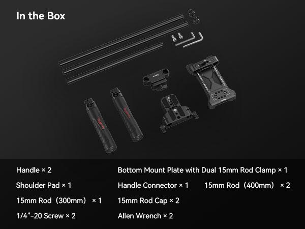 SMALLRIG Universal Basic Camera Shoulder Mount Kit for DSLR, Mirrorless, and Small Camera Shoulder Rig - 2896