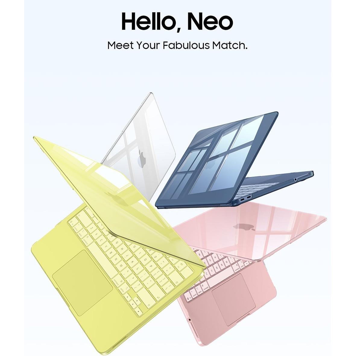 Protective Case for Macbook Neo 13 Inch A3404, Ultra-Thin High Transparency Snap on Hard Shell, Crystal Clear Cover for A18 Pro Chip