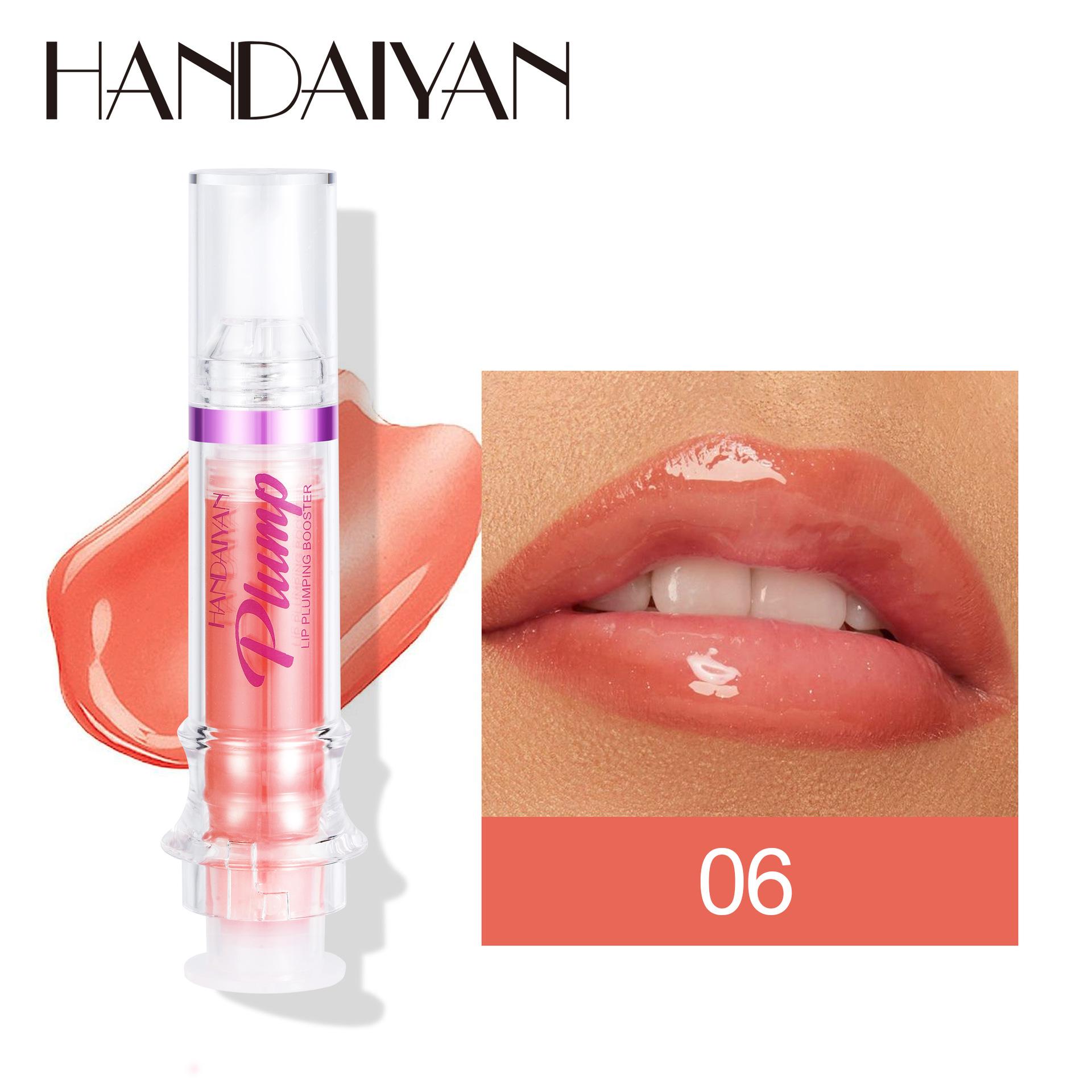 Handaiyan Moisturizing Lip Gloss, Mirror Finish Transparent Lip Jelly, Glass Lip Glue Waterproof Long-Lasting, Enhances Lips Naturally