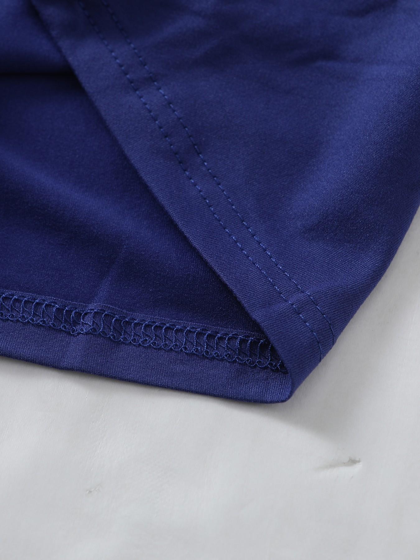 Women's Sapphire Blue Square Neck Camisole Top - Ruched Slim Fit Wide Strap Y2K Stylish Commuting Short Top