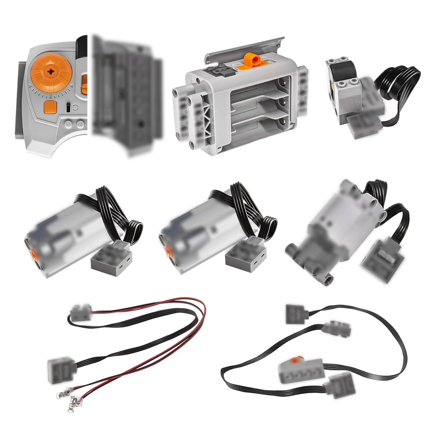 Stem RC Motor Kit for Building Blocks, Smart Remote Control Power Set, Kids DIY Robot Toy, Creative Learning Gift, Perfect for Holidays