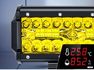 Nilight 420W 20Inch Amber Lights Triple Row Flood Spot Combo 42000LM Bar Driving Boat Led Off Road Lights for Trucks led  bar