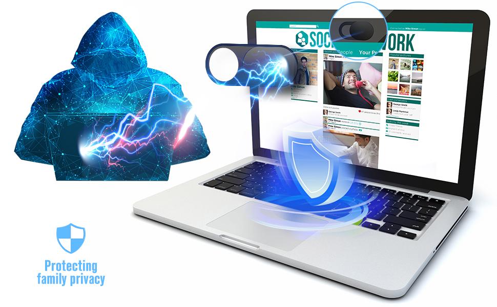 Webcam Cover Slide, Ultra-Thin Privacy Protector for Laptops & Tablets Security Blocker`