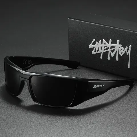SUPKLEY Look Sharp, Stay Protected, Upgrade Your Accessory Game With These Outdoor Polarized Sports Sunglasses, Hiking Sunglasses, Sporty Eyewear, Ideal For The Gym, Hike, Or Cruising Around Town