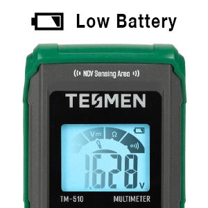 TESMEN TM-510 Digital Multimeter, 4000 Counts, Smart Measurement, Auto-Ranging Voltmeter; Non-Contact Voltage test, Measures AC/DC Voltage, Resistance, Continuity – Green TESMEN TM-510 Digital Multimeter, 4000 Counts, Smart Measurement, Auto-Ranging Voltmeter; Non-Contact Voltage test, Measures AC/DC Voltage, Resistance, Continuity – Green