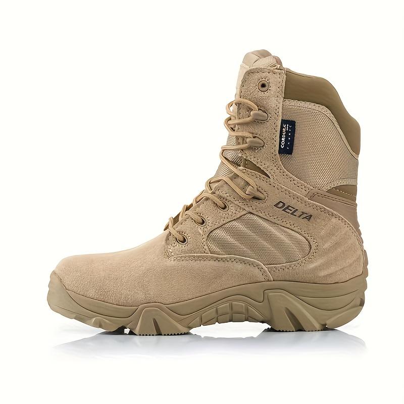 Newscheden High-DELTA Tactical Boots Outdoor Combat Boots Desert Training Boots Breathable Wear-Resistant Combat Boots Outdoor Hiking Boots Mountaineering Boots Non-Slip Wear-Resistant Men's Boots Jungle Camping Boots Comfortable Durable Boots Outdoor Act