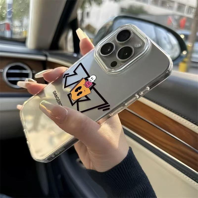 Creative Paper Bag Design Full Lens Protection Anti-Drop Phone Case, Transparent Soft Cover for iPhone 17/17 Pro Max