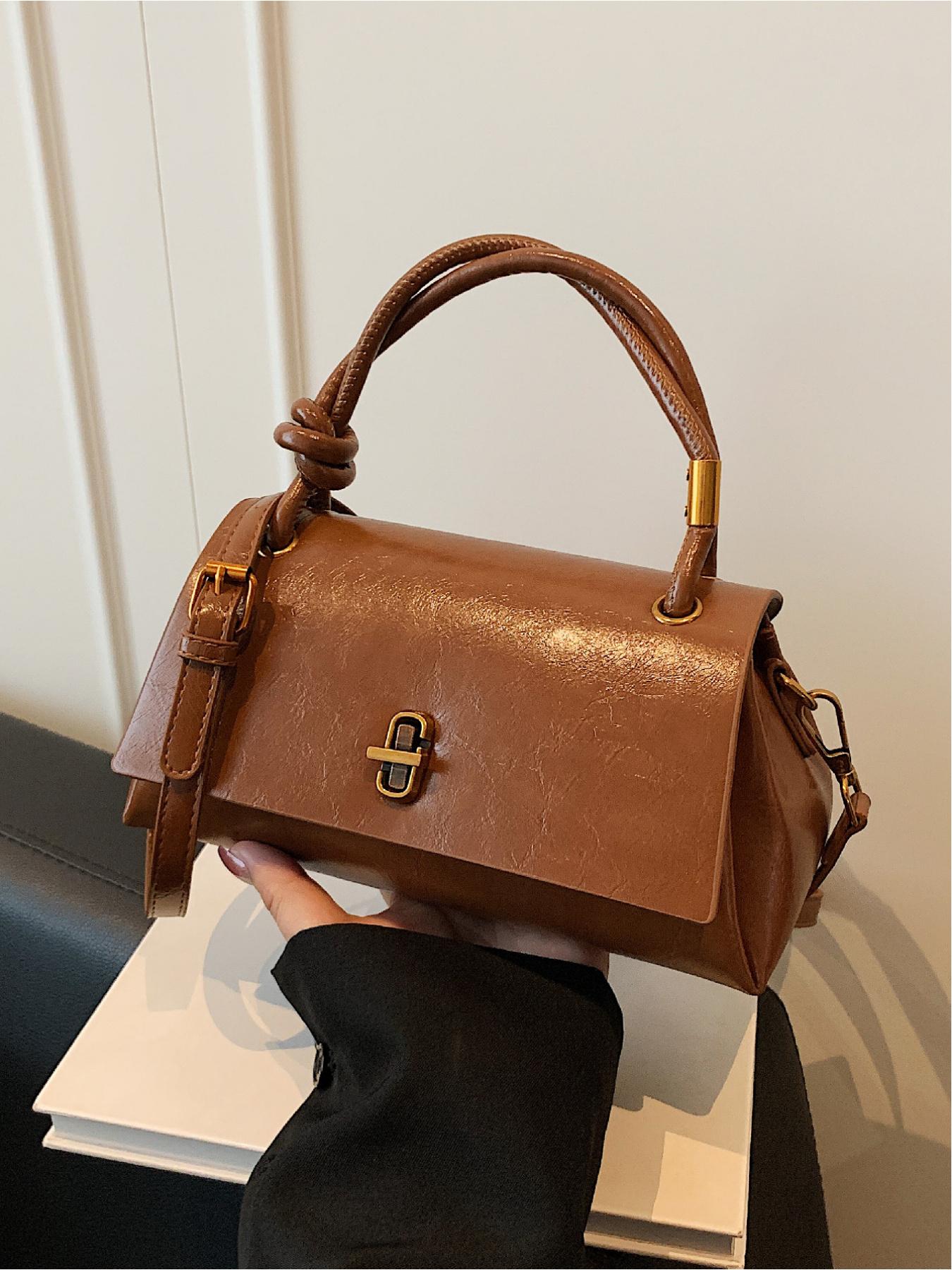 Simple Versatile Small Satchel Bag, Casual Flip Cover Clutch for Shopping & Commuting, Stylish Crossbody Shoulder Bag, Crossbody Clutch Purse