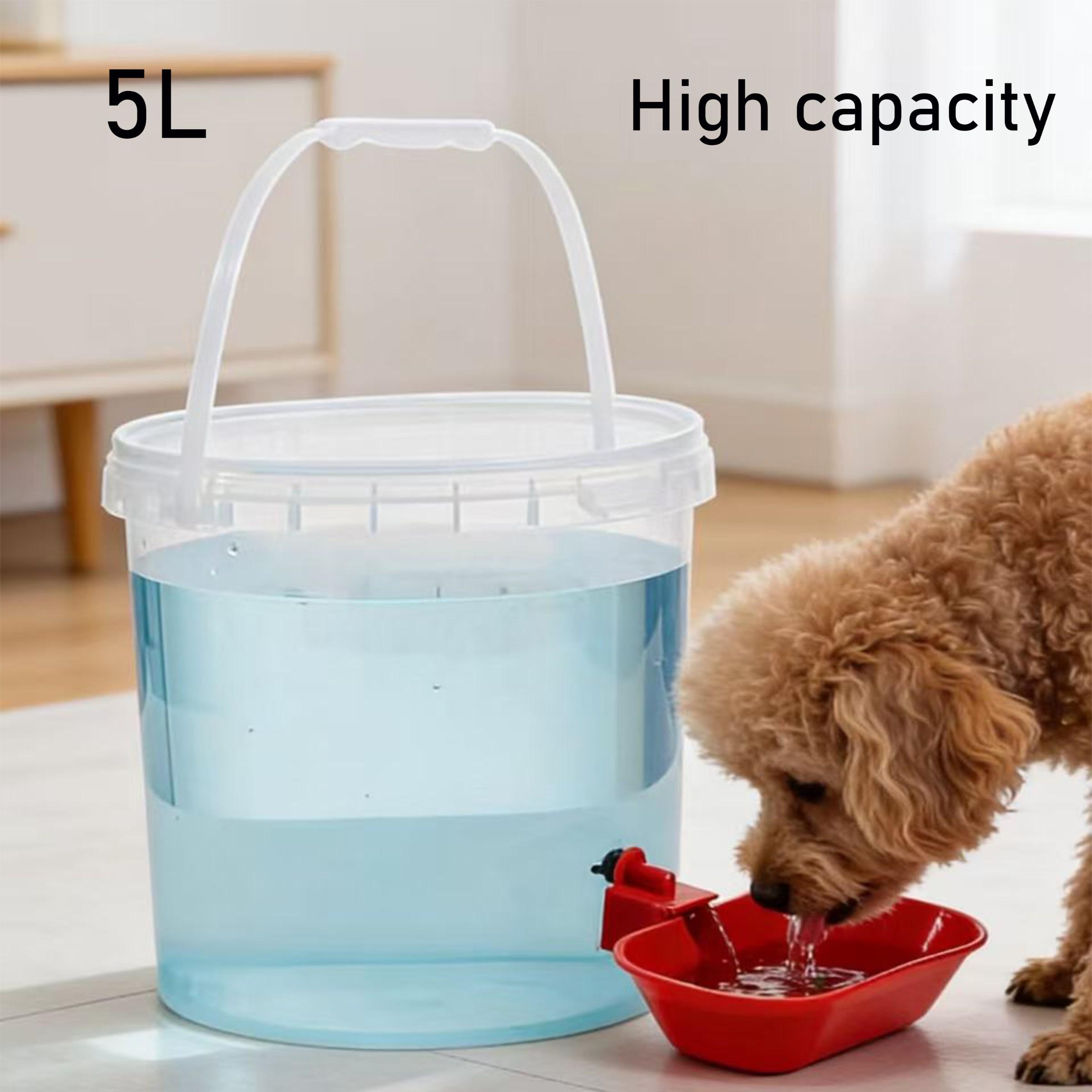 Automatic Watering Machine, Pet Water Dispenser for Cats and Dogs, Dust-Proof Lid, Anti-Backflow, Ideal for Travel