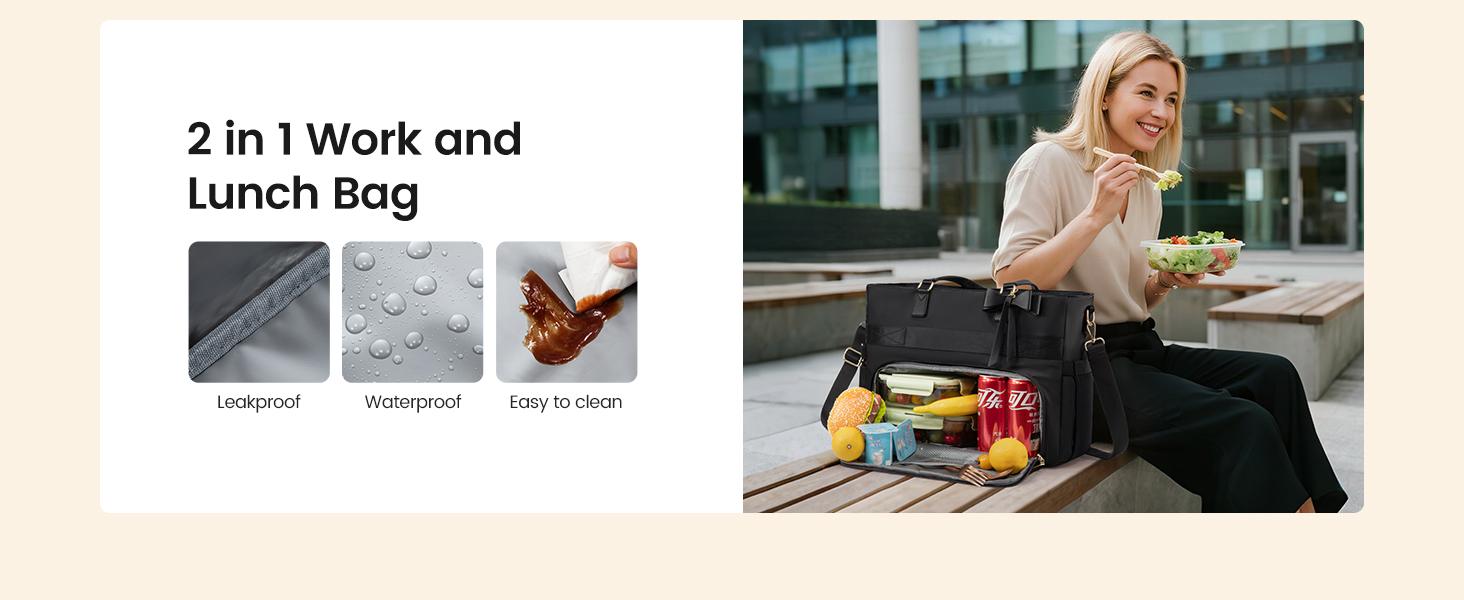 LOVEVOOK Lunch Tote Bag for Women,15.6 Inch&17.3 Inch Large Capacity Work Bag with Laptop Compartment, Teacher Tote Bag with Zipper, Handbag Insulated Bag Leakproof for Nurse, Office, College,SpringStatements LOVEVOOK Lunch Tote Bag for Women,15.6 Inch&17.3 Inch Large Capacity Work Bag with Laptop Compartment, Teacher Tote Bag with Zipper, Handbag Insulated Bag Leakproof for Nurse, Office, College,SpringStatements