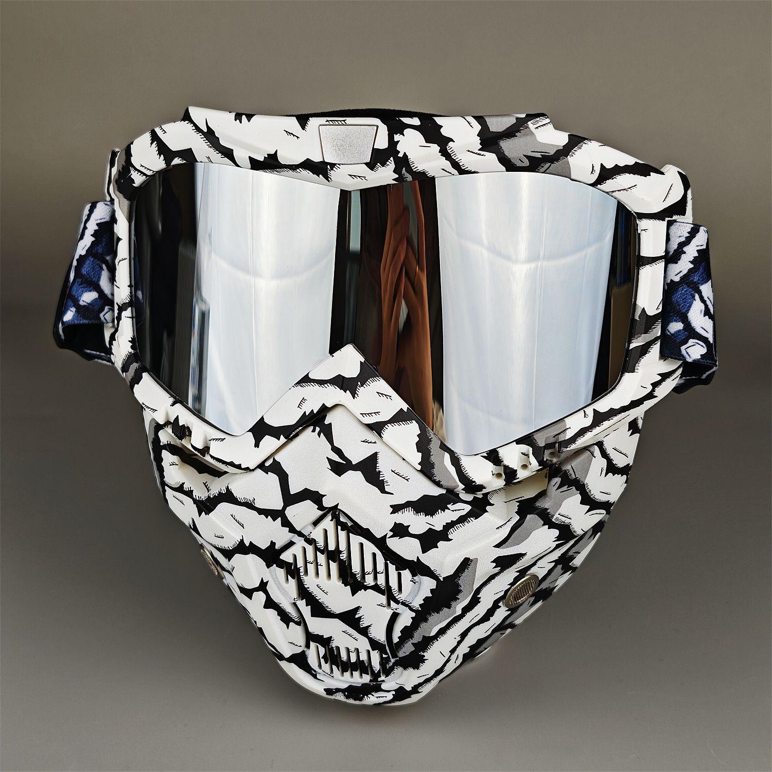 1pc Nafeib Ski Goggles, Outdoor Cycling Mask, Tpu Sports Motorcycle Windproof Protective Eyewear, Adjustable Nose Pad, Headband Included